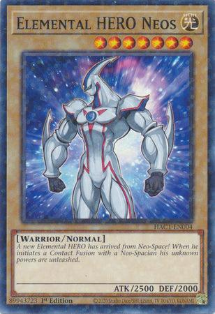 1st Edition, Hidden Arsenal: Chapter 1, Light, Normal Monster, Parallel Rare, Warrior Elemental HERO Neos (Duel Terminal) [HAC1-EN004] Parallel Rare - Trading Card World
