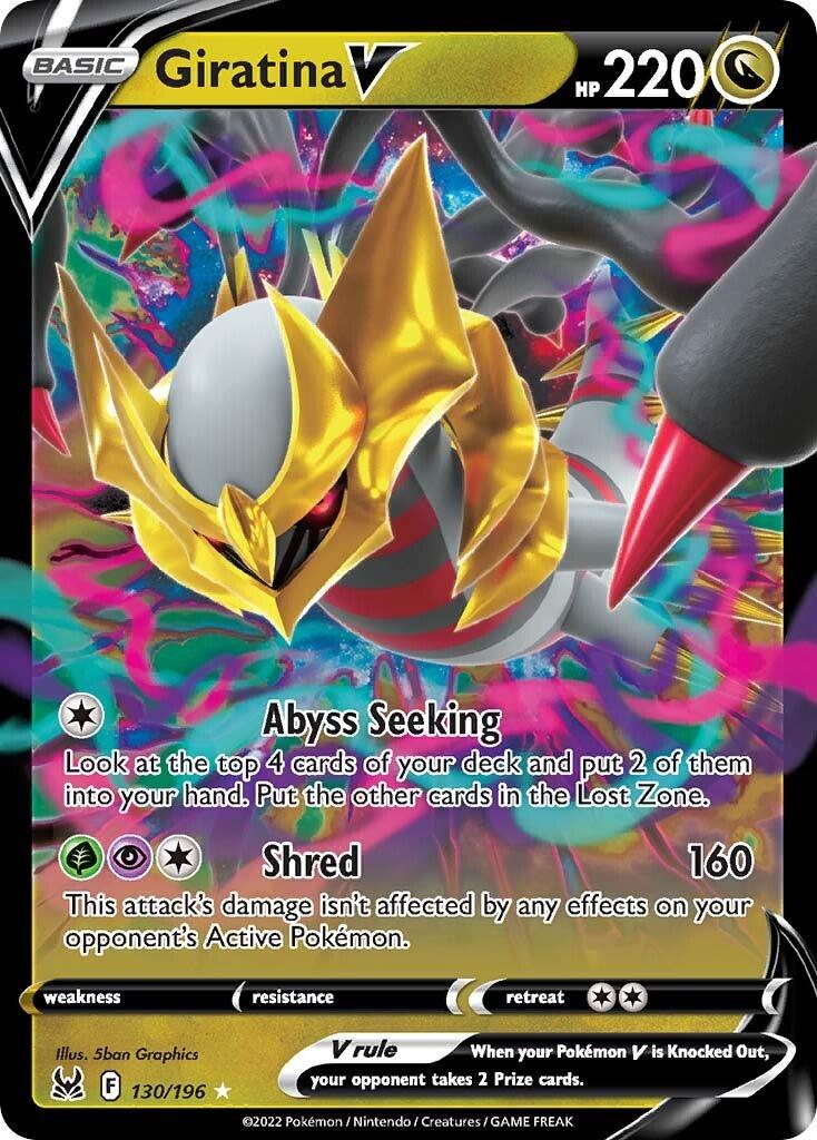 130, Dragon, Holofoil, Sword & Shield: Lost Origin, Ultra Rare Giratina V (130/196) [Sword & Shield: Lost Origin] - Trading Card World