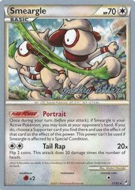 Colorless, Fighting[×2], Normal, Rare, World Championships 2012 Smeargle (8/90) (CMT - Zachary Bokhari) [World Championships 2012] - Trading Card World