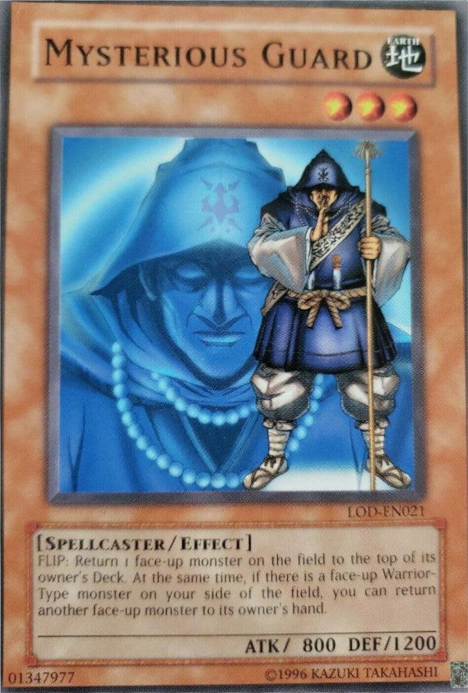 Common, Earth, Effect Monster, Legacy of Darkness, Spellcaster, Unlimited Mysterious Guard [LOD-EN021] Common - Trading Card World