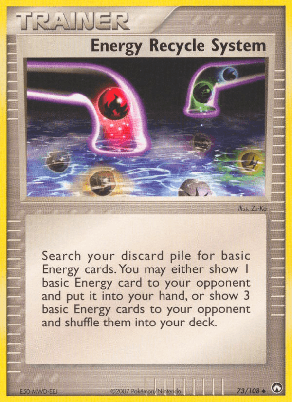 73, EX: Power Keepers, Item, Normal, Uncommon Energy Recycle System (73/108) [EX: Power Keepers] - Trading Card World