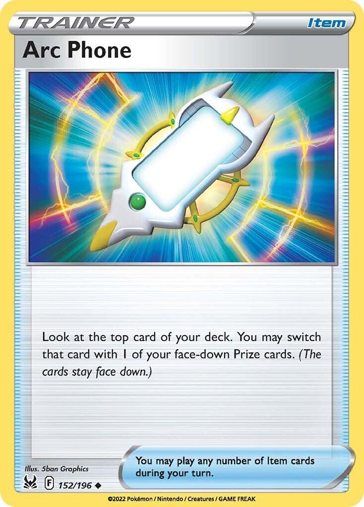 152, Item, Normal, Reverse Holofoil, Sword & Shield: Lost Origin, Uncommon Arc Phone (152/196) [Sword & Shield: Lost Origin] - Trading Card World