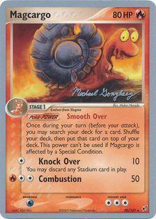 20, Fire, Normal, Rare, Water[x2], World Championships 2005 Magcargo (20/107) (King of the West - Michael Gonzalez) [World Championships 2005] - Trading Card World