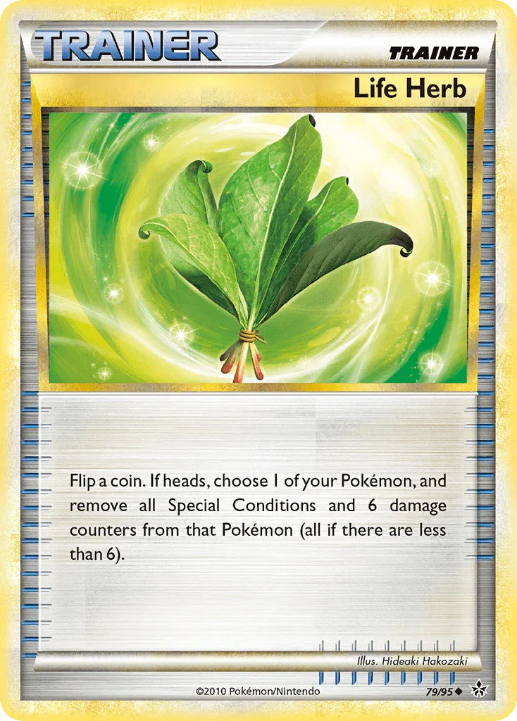 79, HeartGold & SoulSilver: Unleashed, Item, Normal, Reverse Holofoil, Uncommon Life Herb (79/95) [HeartGold & SoulSilver: Unleashed] - Trading Card World
