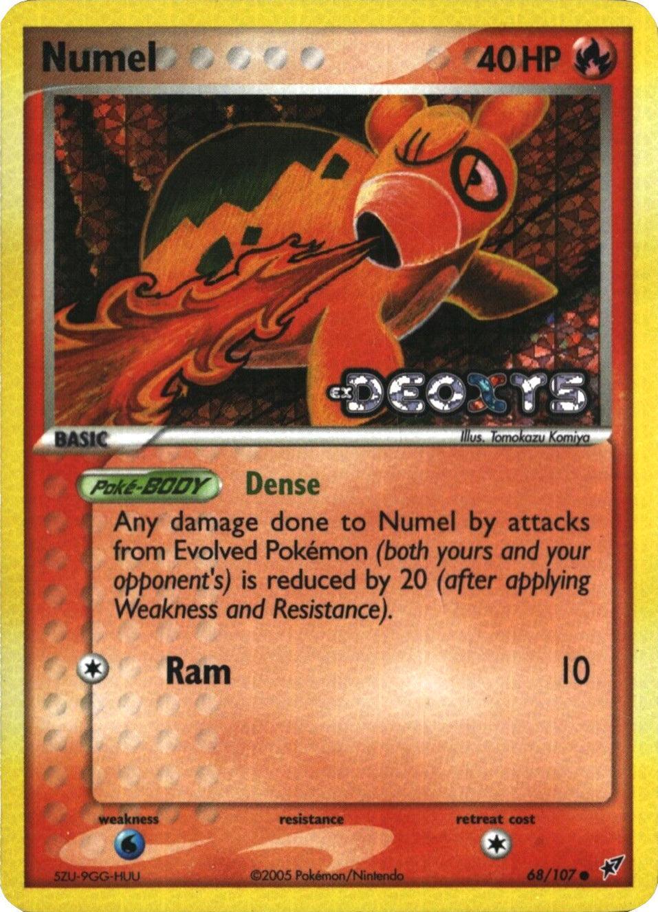 68, Common, EX: Deoxys, Fire, Reverse Holofoil, Water[×2] Numel (68/107) (Stamped) [EX: Deoxys] - Trading Card World