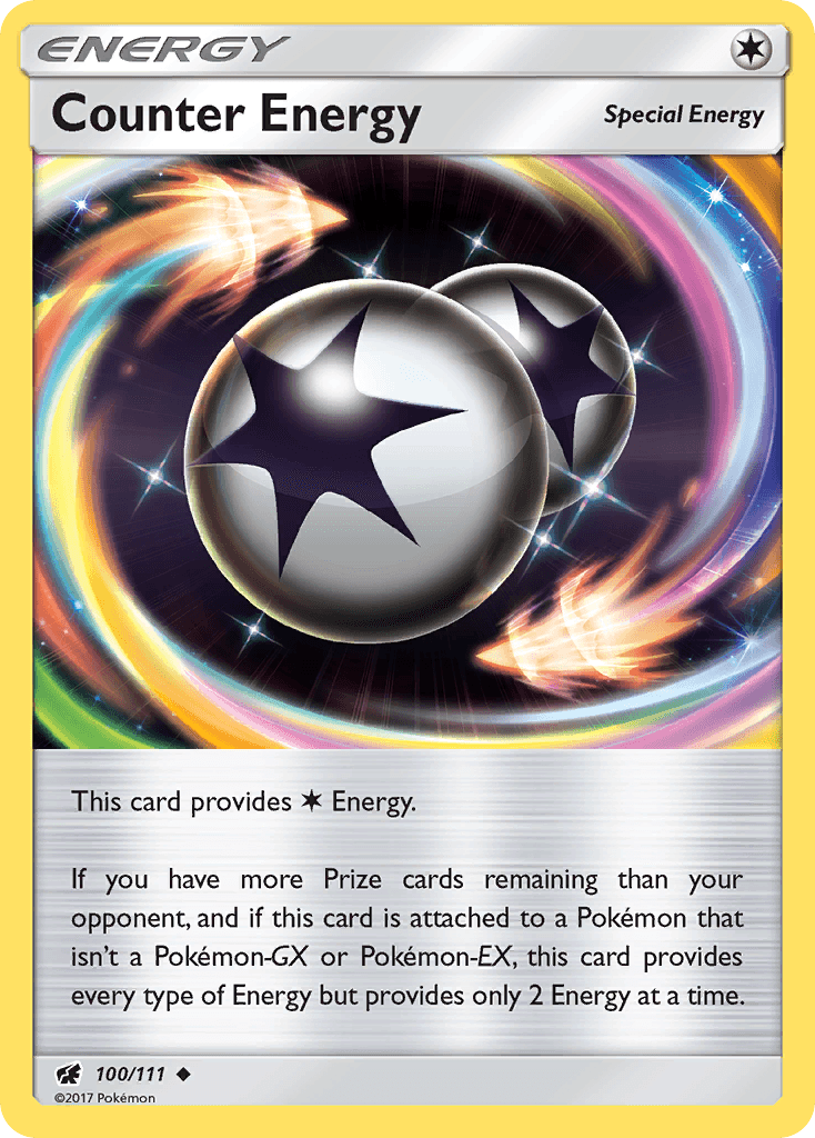 100, Colorless, Normal, Reverse Holofoil, Sun & Moon: Crimson Invasion, Uncommon Counter Energy (100/111) [Sun & Moon: Crimson Invasion] - Trading Card World