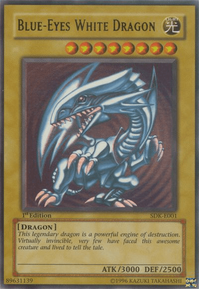 1st Edition, Dragon, Light, Normal Monster, Starter Deck: Kaiba, Ultra Rare, Unlimited Blue-Eyes White Dragon [SDK-E001] Ultra Rare - Trading Card World