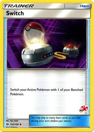 132, Battle Academy 2020, Item, Normal, Promo Switch (132/149) (Charizard Stamp #40) [Battle Academy 2020] - Trading Card World