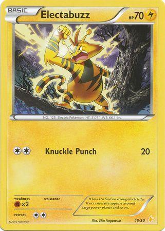 15, Fighting[×2], Lightning, Normal, Promo, XY: Trainer Kit 3 - Pikachu Libre Electabuzz (15/30) [XY: Trainer Kit 3 - Pikachu Libre] - Trading Card World