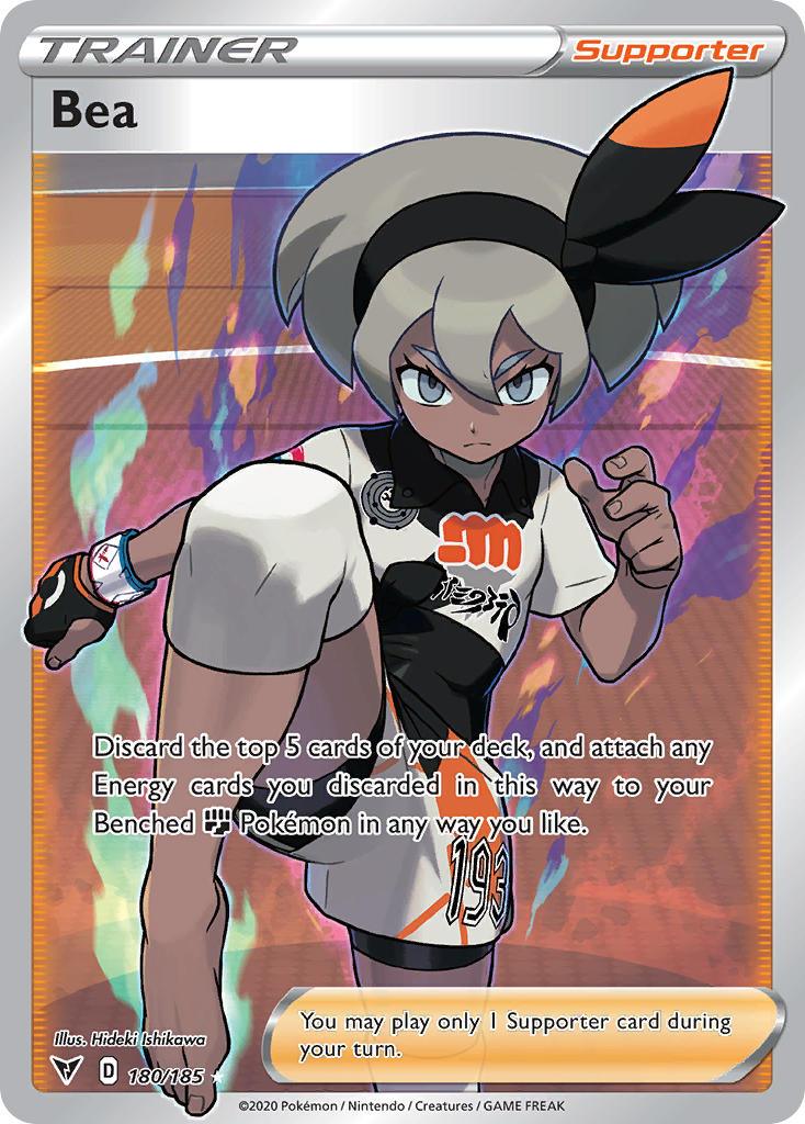 180, Holofoil, Supporter, Sword & Shield: Vivid Voltage, Ultra Rare Bea (180/185) [Sword & Shield: Vivid Voltage] - Trading Card World