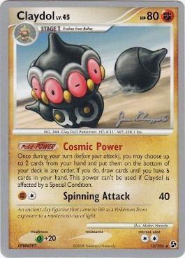 15, Fighting, Grass[+20], Normal, Rare, World Championships 2008 Claydol LV.45 (15/106) (Psychic Lock - Jason Klaczynski) [World Championships 2008] - Trading Card World