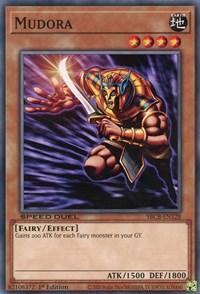 1st Edition, Common, Earth, Effect Monster, Fairy, Speed Duel: Battle City Box Mudora [SBCB-EN128] Common - Trading Card World