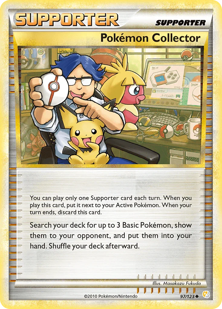 97, HeartGold & SoulSilver: Base Set, Normal, Reverse Holofoil, Supporter, Uncommon Pokemon Collector (97/123) [HeartGold & SoulSilver: Base Set] - Trading Card World