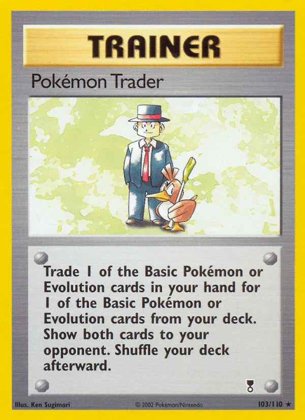 103, Legendary Collection, Normal, Rare, Reverse Holofoil, Trainer Pokemon Trader (103/110) [Legendary Collection] - Trading Card World