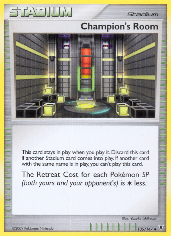135, Normal, Platinum: Supreme Victors, Reverse Holofoil, Stadium, Uncommon Champion's Room (135/147) [Platinum: Supreme Victors] - Trading Card World