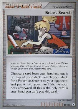 89, Normal, Supporter, Uncommon, World Championships 2009 Bebe's Search (89/111) (Luxdrill - Stephen Silvestro) [World Championships 2009] - Trading Card World