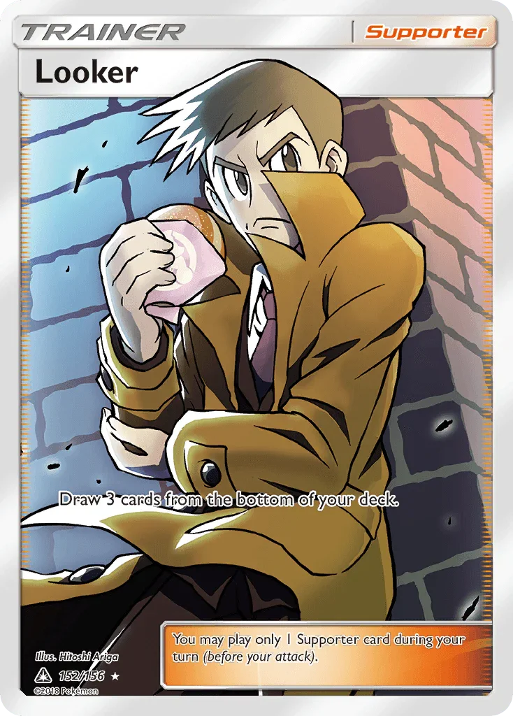 152, Holofoil, Sun & Moon: Ultra Prism, Supporter, Ultra Rare Looker (152/156) [Sun & Moon: Ultra Prism] - Trading Card World