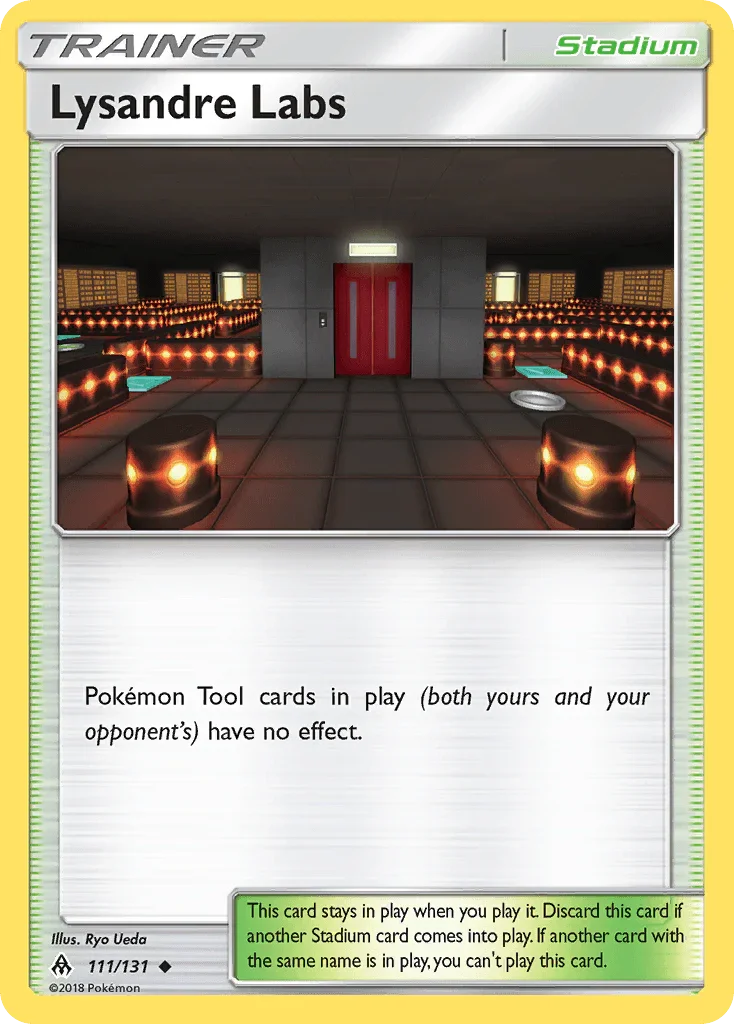 111, Normal, Reverse Holofoil, Stadium, Sun & Moon: Forbidden Light, Uncommon Lysandre Labs (111/131) [Sun & Moon: Forbidden Light] - Trading Card World
