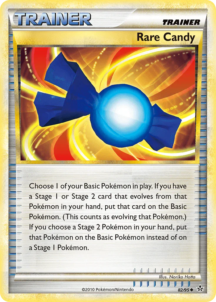 82, HeartGold & SoulSilver: Unleashed, Item, Normal, Reverse Holofoil, Uncommon Rare Candy (82/95) [HeartGold & SoulSilver: Unleashed] - Trading Card World