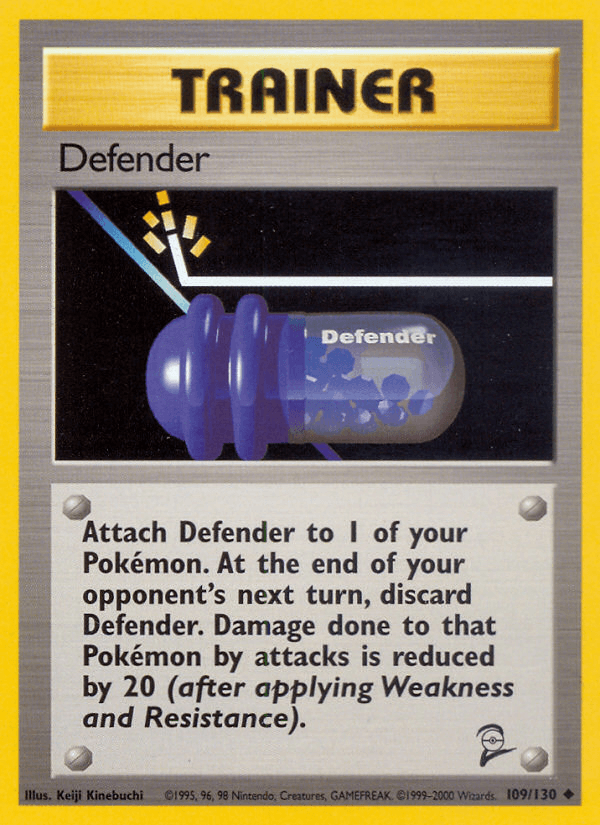 109, Base Set 2, Normal, Trainer, Uncommon Defender (109/130) [Base Set 2] - Trading Card World