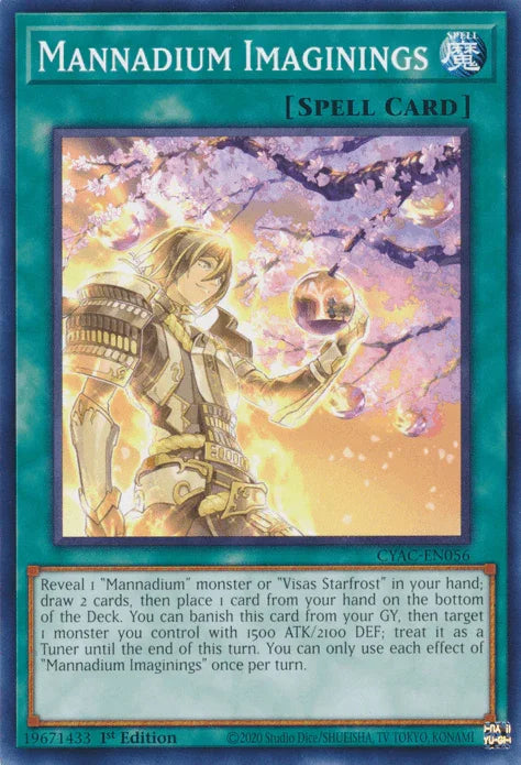 1st Edition, Common, Cyberstorm Access, Normal Spell, Spell Mannadium Imaginings [CYAC-EN056] Common - Trading Card World