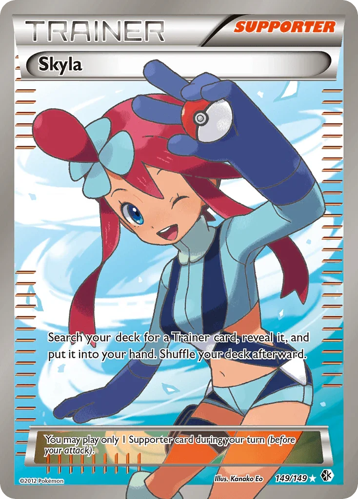 149, Black & White: Boundaries Crossed, Holofoil, Supporter, Ultra Rare Skyla (149/149) [Black & White: Boundaries Crossed] - Trading Card World