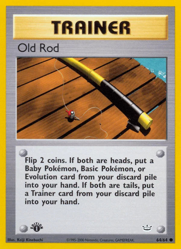 1st Edition Normal, 64, Common, Item, Neo Revelation 1st Edition Old Rod (64/64) [Neo Revelation 1st Edition] - Trading Card World