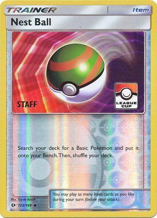 123, Item, Promo, Reverse Holofoil, Sun & Moon: Base Set Nest Ball (123/149) (League Promo Staff) [Sun & Moon: Base Set] - Trading Card World