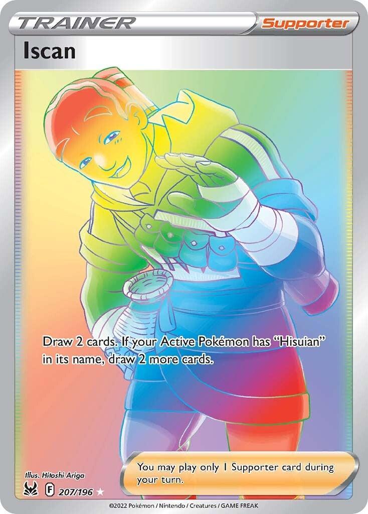 207, Holofoil, Secret Rare, Supporter, Sword & Shield: Lost Origin Iscan (207/196) [Sword & Shield: Lost Origin] - Trading Card World