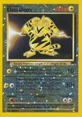 Best of Promos, Fighting[×2], Lightning, Promo, Reverse Holofoil Electabuzz (1) (Winner) [Best of Promos] - Trading Card World