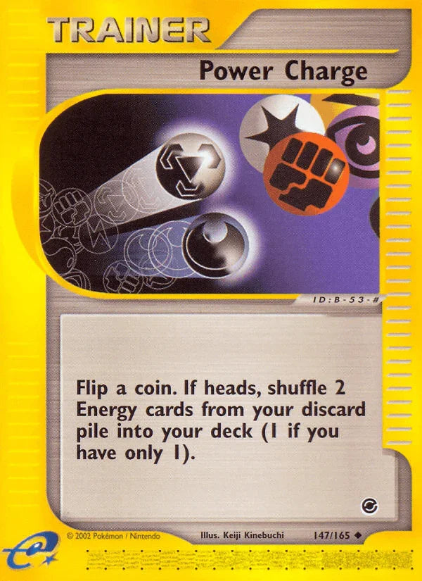 147, Expedition: Base Set, Item, Normal, Reverse Holofoil, Uncommon Power Charge (147/165) [Expedition: Base Set] - Trading Card World