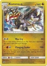 77, Dragon, Holofoil, Rare, Sun & Moon: Crimson Invasion, Yx2 Kommo-o (77/111) (Cracked Ice Holo) (Theme Deck Exclusive) [Sun & Moon: Crimson Invasion] - Trading Card World