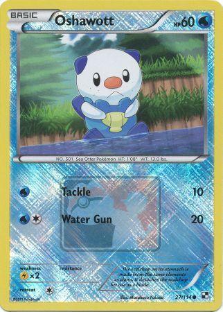 27, Black & White: Base Set, Lightning[×2], Promo, Reverse Holofoil, Water Oshawott (27/114) (League Promo) [Black & White: Base Set] - Trading Card World