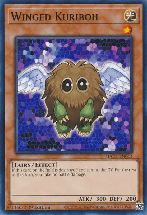 1st Edition, Common, Effect Monster, Fairy, Hidden Arsenal: Chapter 1, Light Winged Kuriboh [HAC1-EN013] Common - Trading Card World