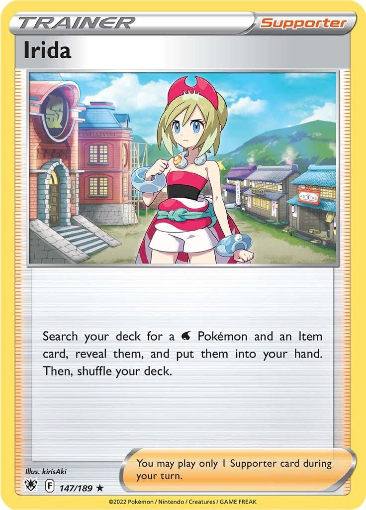 147, Holo Rare, Holofoil, Reverse Holofoil, Supporter, Sword & Shield: Astral Radiance Irida (147/189) [Sword & Shield: Astral Radiance] - Trading Card World