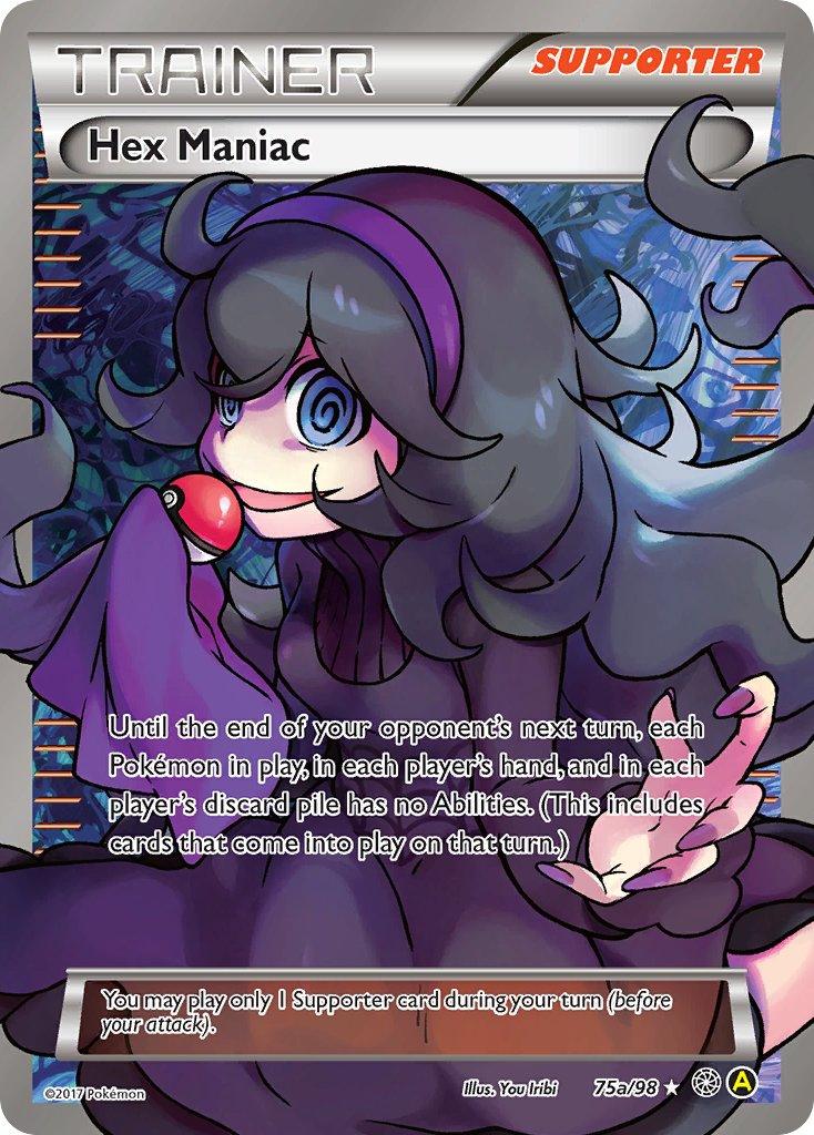 75a, Alternate Art Promos, Holofoil, Promo, Supporter Hex Maniac (75a/98) [Alternate Art Promos] - Trading Card World