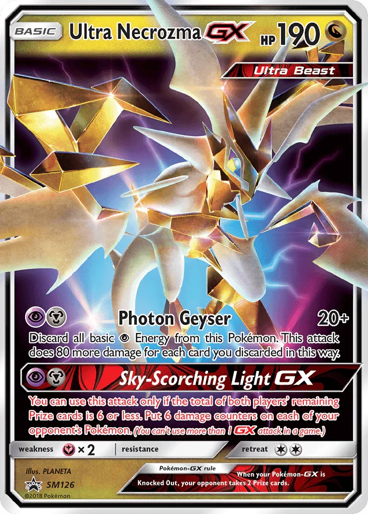 Black Star Promo, Dragon, Fairy[×2], Holofoil, SM126, Sun & Moon: Black Star Promos Ultra Necrozma GX (SM126) [Sun & Moon: Black Star Promos] - Trading Card World