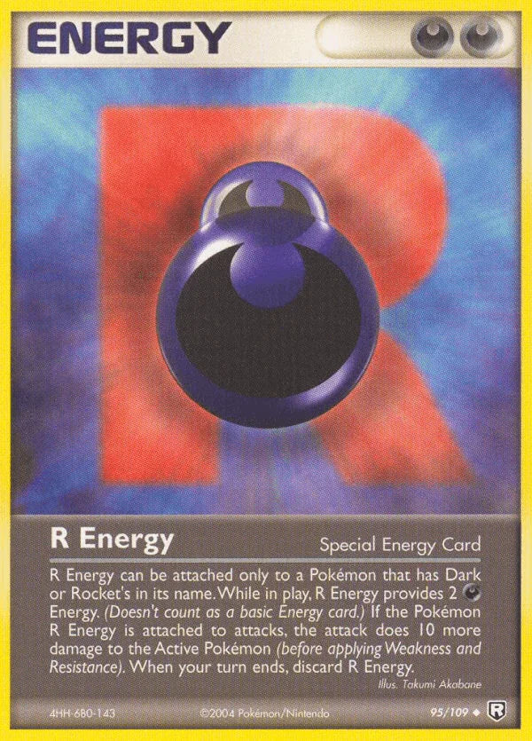 95, EX: Team Rocket Returns, Normal, Special Energy, Uncommon R Energy (95/109) [EX: Team Rocket Returns] - Trading Card World