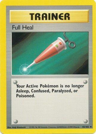 82, Base Set Unlimited, Normal, Trainer, Uncommon Full Heal (82/102) [Base Set Unlimited] - Trading Card World