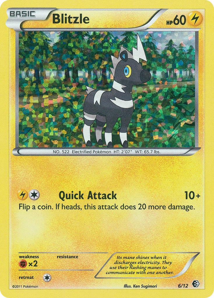 Fighting[×2], Holofoil, Lightning, McDonald's Promos: 2011 Collection, Promo Blitzle (6/12) [McDonald's Promos: 2011 Collection] - Trading Card World