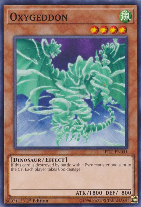 1st Edition, Common, Dinosaur, Effect Monster, Legendary Duelists, Wind Oxygeddon [LEDU-EN041] Common - Trading Card World