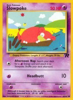 67, Common, Normal, Psychic, Psychic[×2], Team Rocket Unlimited Slowpoke (67/82) [Team Rocket Unlimited] - Trading Card World