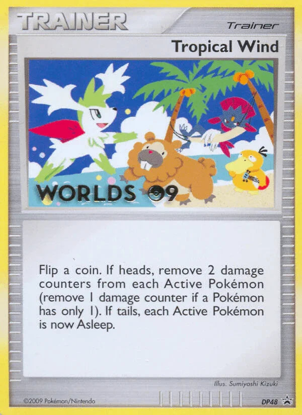 Diamond & Pearl: Black Star Promos, DP48, Normal, Promo, Trainer Tropical Wind (DP48) (Worlds 2009) [Diamond & Pearl: Black Star Promos] - Trading Card World