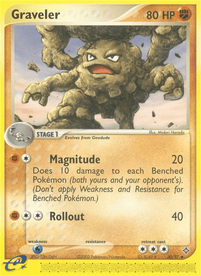 30, EX: Dragon, Fighting, Normal, Reverse Holofoil, Uncommon, Water[×2] Graveler (30/97) [EX: Dragon] - Trading Card World