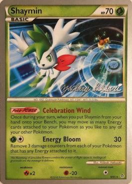 Fighting[-20], Fire[×2], Grass, Normal, Rare, World Championships 2012 Shaymin (8/95) (CMT - Zachary Bokhari) [World Championships 2012] - Trading Card World