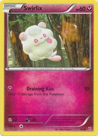 18, Darkness[-20], Fairy, Metal[×2], Normal, Promo, XY: Trainer Kit 1 - Wigglytuff Swirlix (18/30) [XY: Trainer Kit 1 - Wigglytuff] - Trading Card World