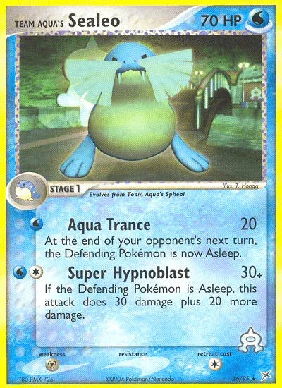16, EX: Team Magma vs Team Aqua, Metal[×2], Normal, Rare, Reverse Holofoil, Water Team Aqua's Sealeo (16/95) [EX: Team Magma vs Team Aqua] - Trading Card World