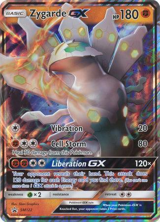 Fighting, Grass[x2], Holofoil, Promo, SM122, Sun & Moon: Black Star Promos Zygarde GX(SM122)(Jumbo Card) [Sun & Moon: Black Star Promos] - Trading Card World