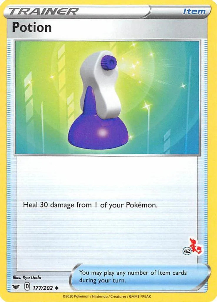 177, Battle Academy 2022, Item, Normal, Uncommon Potion (177/202) (Cinderace Stamp #42) [Battle Academy 2022] - Trading Card World