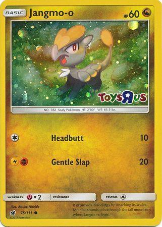 75, Dragon, Fairy[×2], Holofoil, Promo, Sun & Moon: Crimson Invasion Jangmo o (75/111) (Toys R Us Promo) [Sun & Moon: Crimson Invasion] - Trading Card World